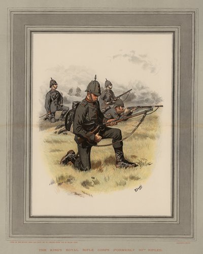 El Cuerpo Real de Fusileros del Rey, anteriormente 60th Rifles de Frank Dadd